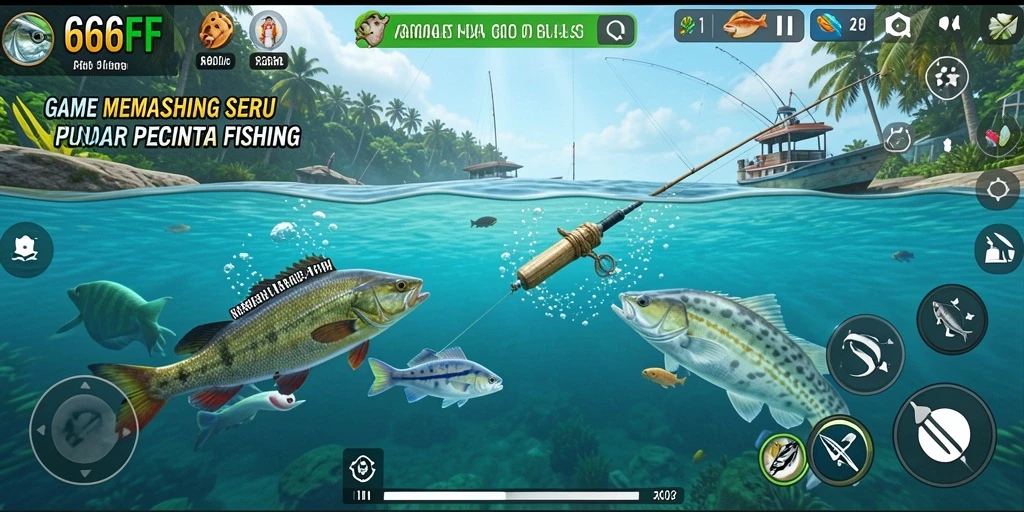 Tangkapan ikan yang menakjubkan dalam gameplay 666FF.