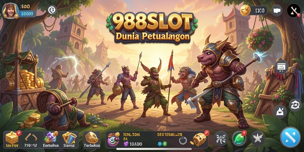 Gameplay 988SLOT menunjukkan petualangan seru di dunia terbuka.