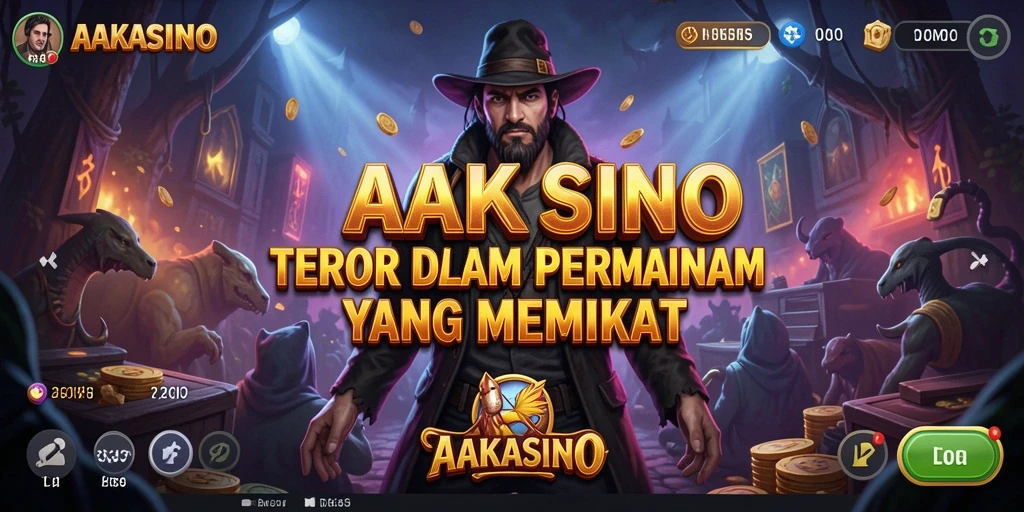 Screenshot AAKASINO menampilkan suasana mencekam dan gameplay seru.
