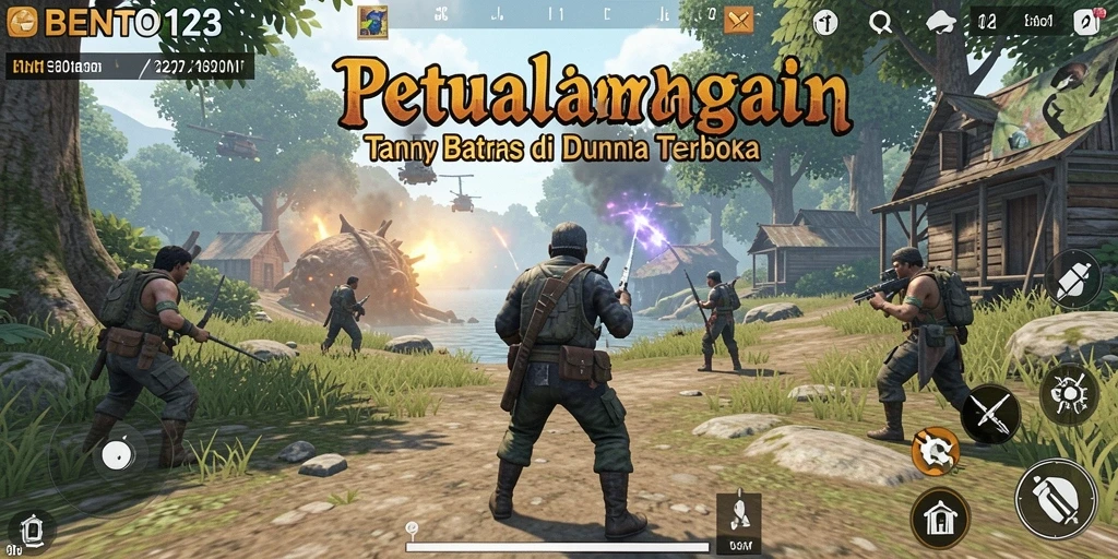 Tampilan gameplay BENTO123 yang menakjubkan dalam dunia terbuka.
