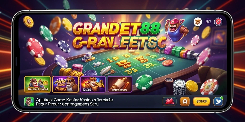 Screenshot gameplay Kasino menampilkan tabel dan mesin slot yang menarik.