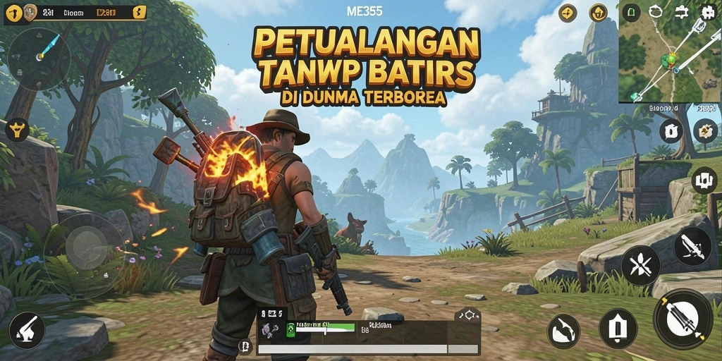 Screenshot ME355 menunjukkan momen seru dalam menjelajahi dunia terbuka.