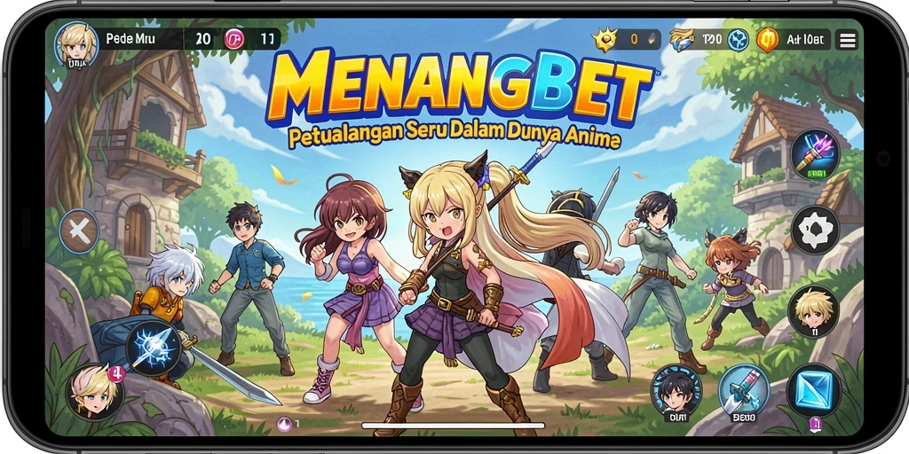 Screenshot MENANGBET menampilkan pertarungan seru dengan karakter Anime.