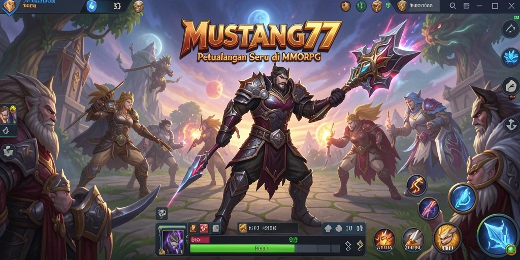 Gameplay menarik di <strong>MUSTANG77</strong> dengan pertarungan epik dan penjelajahan dunia.
