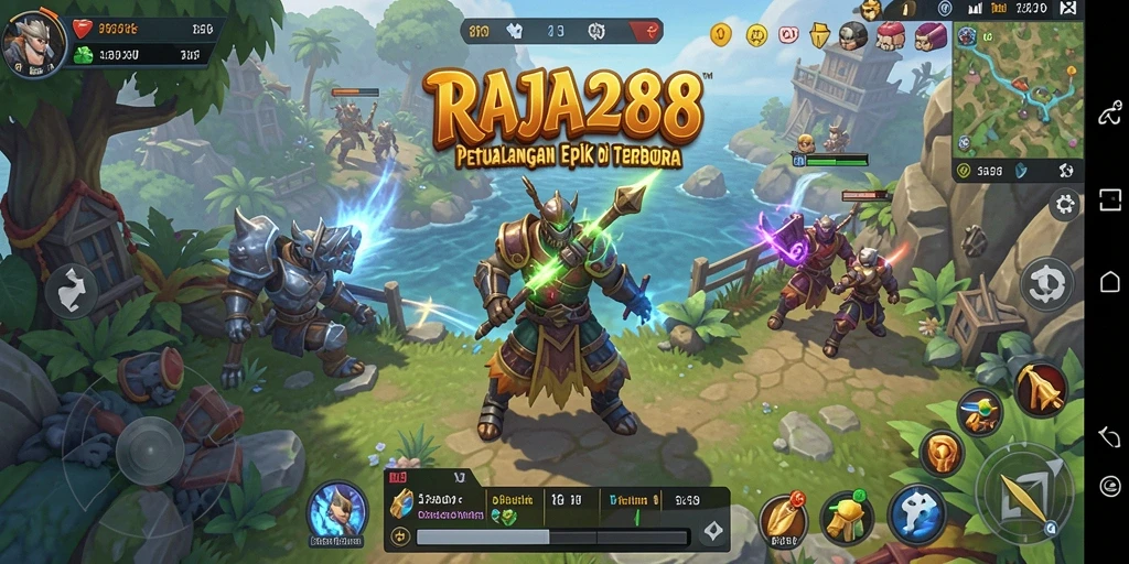 Gameplay RAJA288 yang menampilkan dunia terbuka yang luas dan bervariasi.