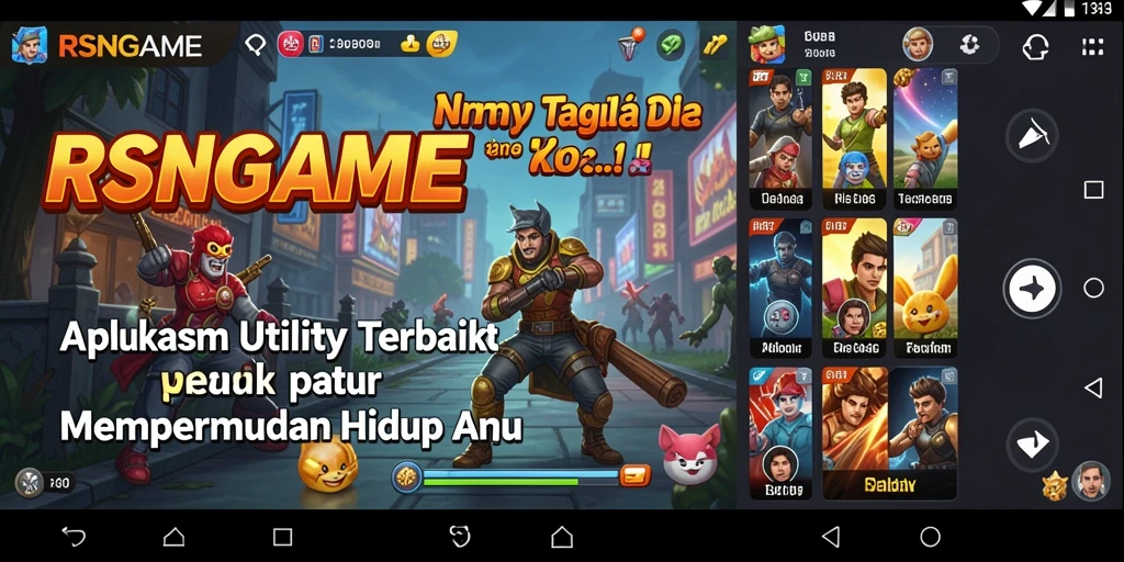 Tampilan intuitif RSNGAME yang memudahkan manajemen tugas.