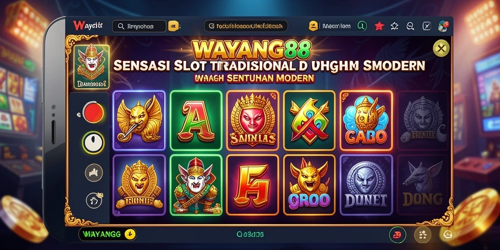 Tangkapan layar utama dari WAYANG88 menampilkan gameplay Slot yang memukau.